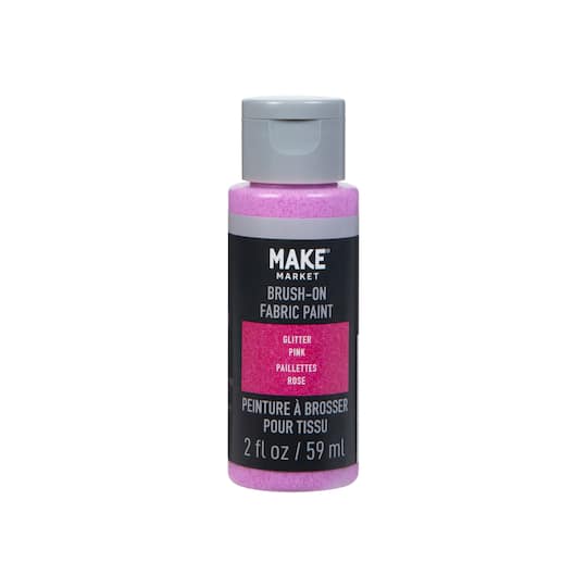 12 Pack: Glitter Brush-On Fabric Paint by Make Market&#xAE;